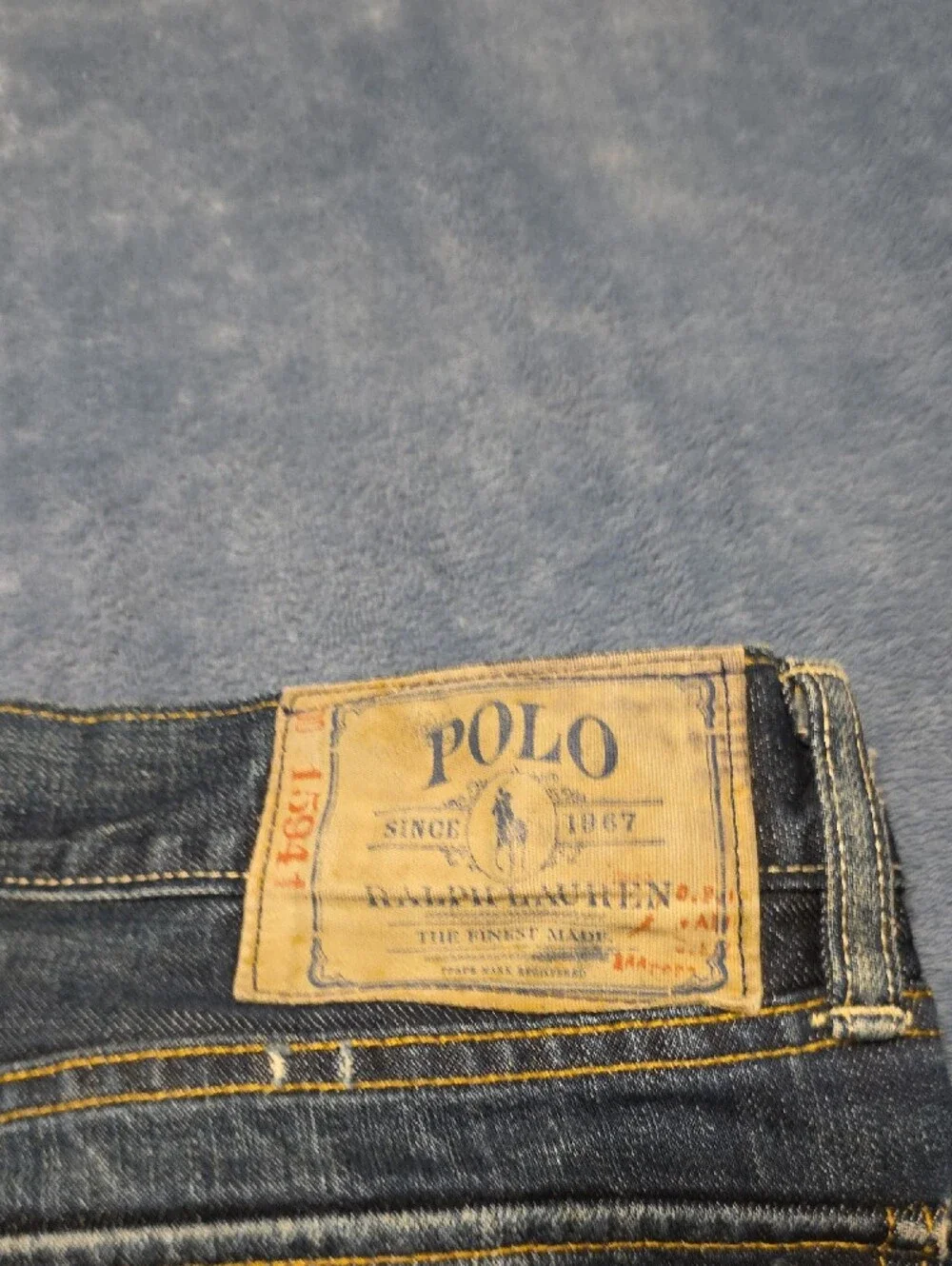 NWOT Ralph Lauren Men's Relaxed Denim Jeans in Blue